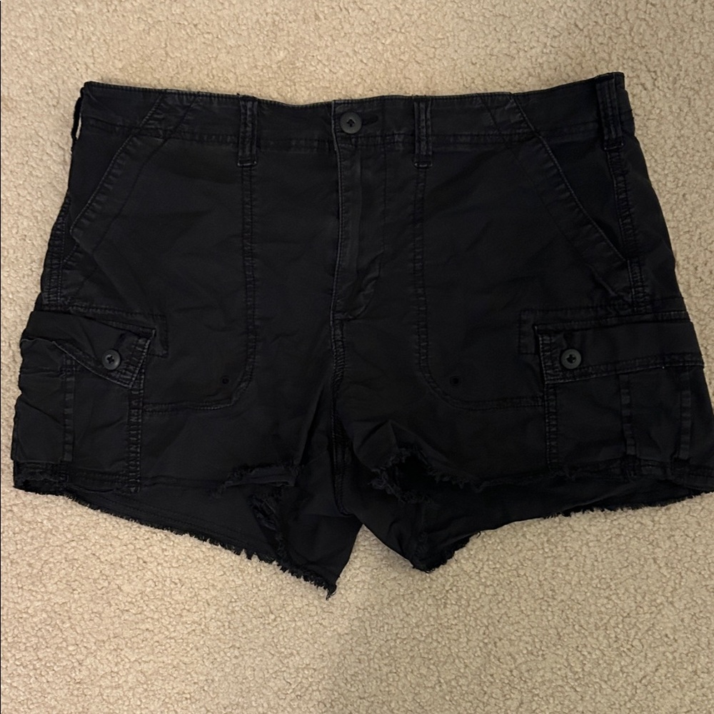 Black American Eagle Cargo Shorts